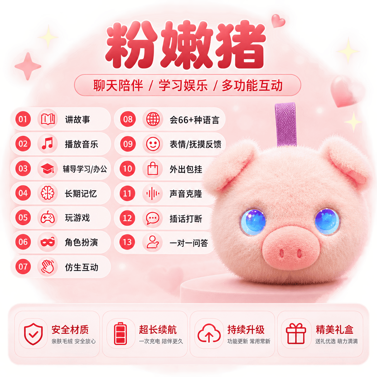 AI桌伴-猪